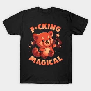 Red Panda Magic - Funny Cute Wizard Red Panda Gift T-Shirt